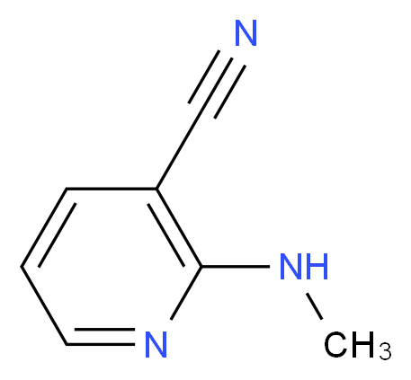2-(methylamino)pyridine-3-carbonitrile_分子结构_CAS_52583-87-6