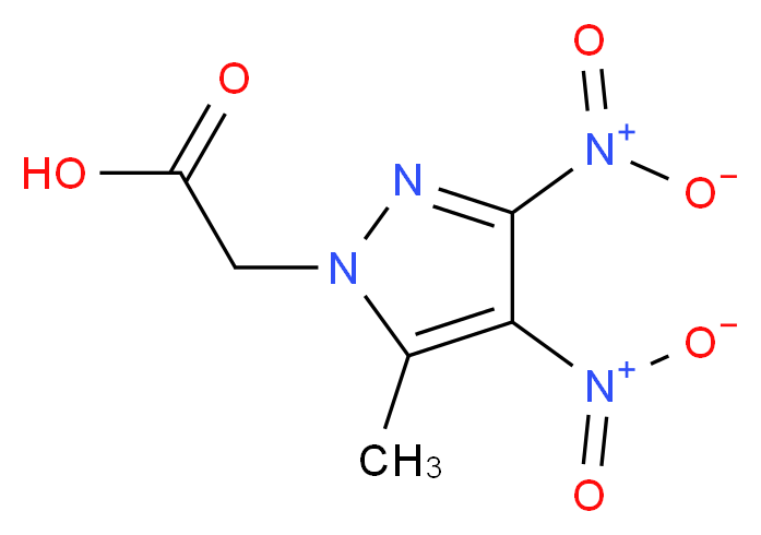 (5-Methyl-3,4-dinitro-1H-pyrazol-1-yl)acetic acid_分子结构_CAS_)