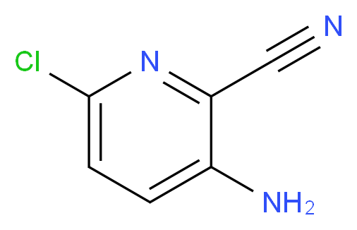 3-Amino-6-chloropyridine-2-carbonitrile_分子结构_CAS_95095-84-4)