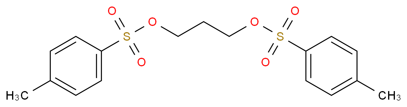 Propane-1,3-diyl bis(4-methylbenzenesulfonate)_分子结构_CAS_5469-66-9)