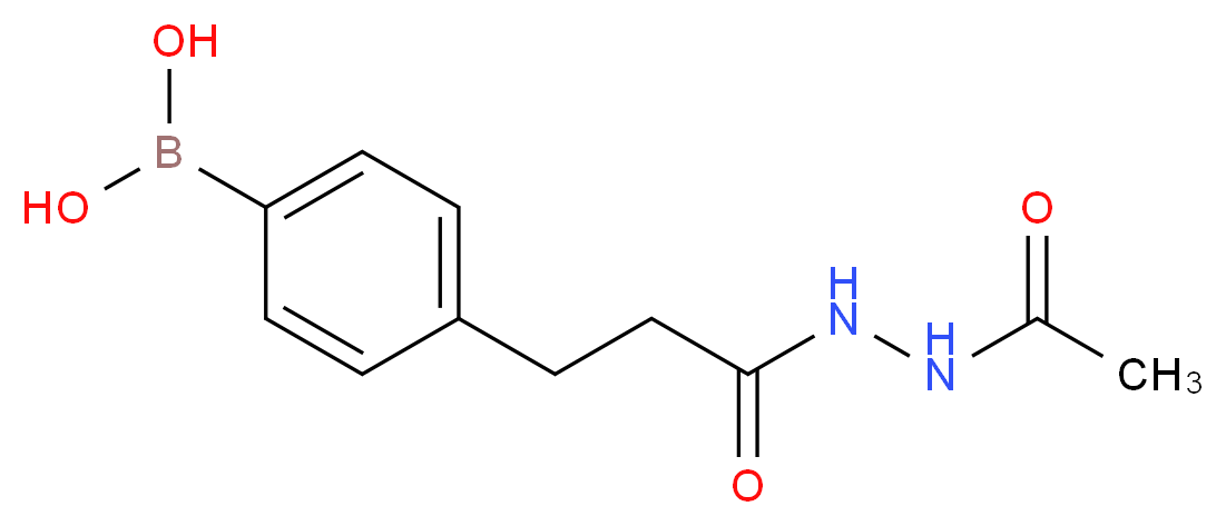 [4-(3-acetohydrazido-3-oxopropyl)phenyl]boronic acid_分子结构_CAS_957066-08-9