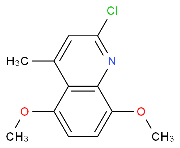 2-Chloro-5,8-dimethoxy-4-methylquinoline_分子结构_CAS_58868-27-2)