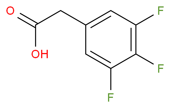 2-(3,4,5-trifluorophenyl)acetic acid_分子结构_CAS_209991-62-8