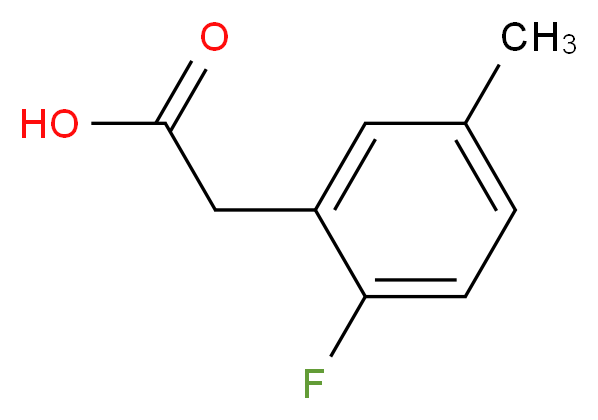 2-fluoro-5-methylphenylacetic acid_分子结构_CAS_203314-27-6)