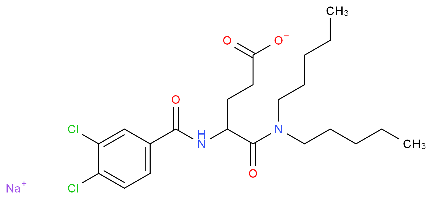 Lorglumide sodium salt_分子结构_CAS_1021868-76-7)