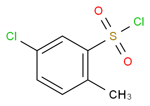 5-氯-2-甲基苯磺酰氯_分子结构_CAS_34981-38-9)