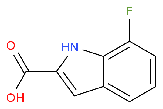 7-Fluoro-1H-indole-2-carboxylic acid_分子结构_CAS_399-67-7)
