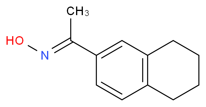 (1E)-1-(5,6,7,8-tetrahydronaphthalen-2-yl)ethanone oxime_分子结构_CAS_7357-12-2)