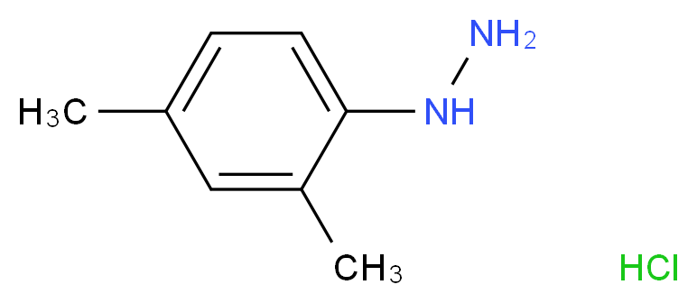 2,4-二甲基苯肼盐酸盐_分子结构_CAS_60480-83-3)