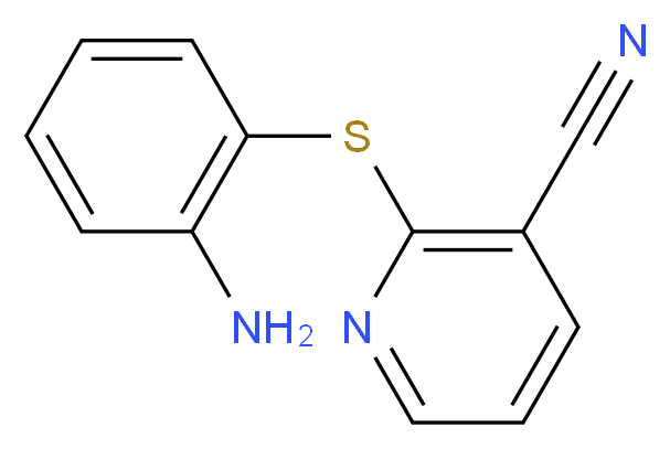 2-[(2-Aminophenyl)thio]nicotinonitrile_分子结构_CAS_)