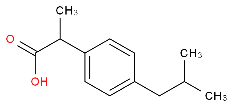 2-(4-Isobutylphenyl)propanoic acid_分子结构_CAS_58560-75-1)