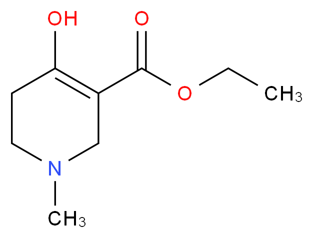 ethyl 4-hydroxy-1-methyl-1,2,5,6-tetrahydropyridine-3-carboxylate_分子结构_CAS_37673-68-0)