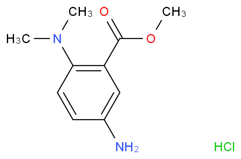 methyl 5-amino-2-(dimethylamino)benzoate hydrochloride_分子结构_CAS_)