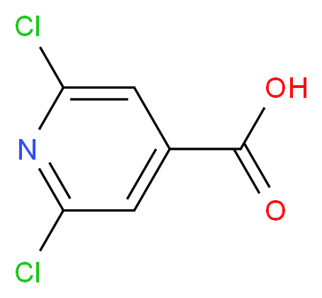 2,6-二氯吡啶-4-甲酸_分子结构_CAS_5398-44-7)