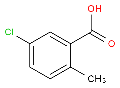 5-Chloro-2-methylbenzoic acid_分子结构_CAS_7499-06-1)