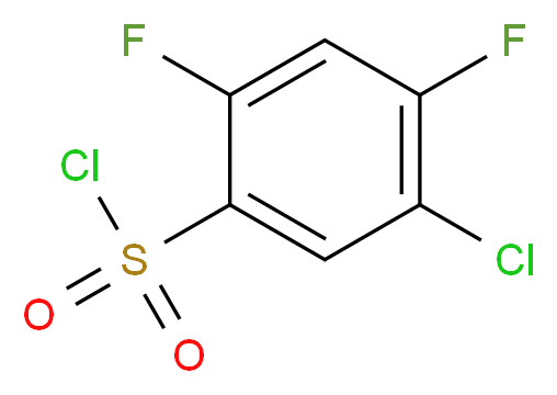 5-Chloro-2,4-difluorobenzenesulfonylchloride_分子结构_CAS_13656-57-0)