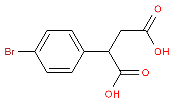 2-(4-bromophenyl)butanedioic acid_分子结构_CAS_71471-40-4
