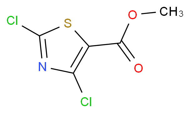 methyl 2,4-dichloro-1,3-thiazole-5-carboxylate_分子结构_CAS_861708-66-9)