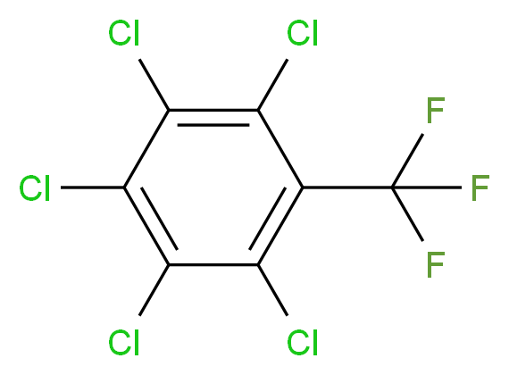 1,2,3,4,5-pentachloro-6-(trifluoromethyl)benzene_分子结构_CAS_384-83-8