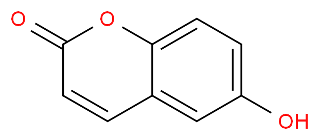 6-hydroxy-2H-chromen-2-one_分子结构_CAS_6093-68-1