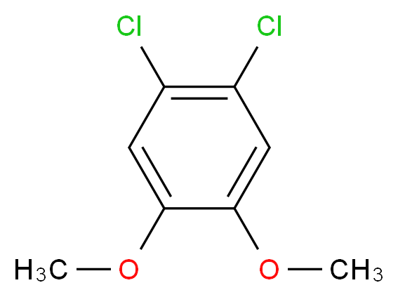 1,2-dichloro-4,5-dimethoxybenzene_分子结构_CAS_2772-46-5