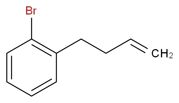 4-(2-溴苯基)-1-丁烯_分子结构_CAS_71813-50-8)