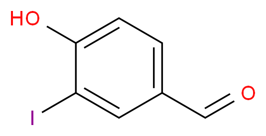 4-hydroxy-3-iodobenzaldehyde_分子结构_CAS_60032-63-5