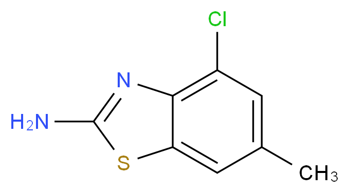 4-chloro-6-methyl-1,3-benzothiazol-2-amine_分子结构_CAS_383131-41-7