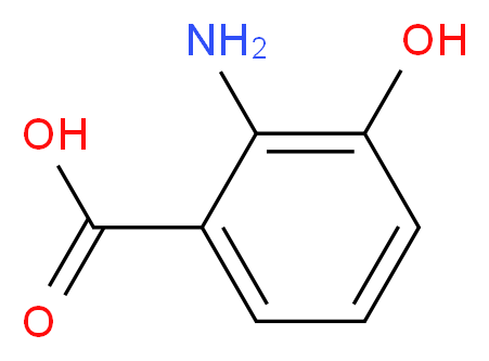 2-amino-3-hydroxybenzoic acid_分子结构_CAS_548-93-6