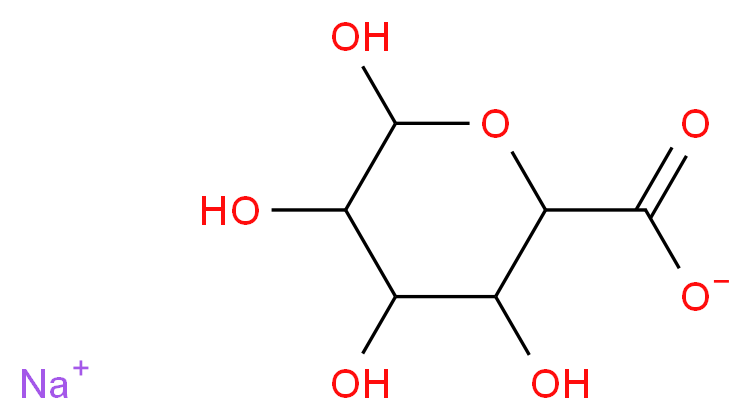 sodium 3,4,5,6-tetrahydroxyoxane-2-carboxylate_分子结构_CAS_9005-38-3