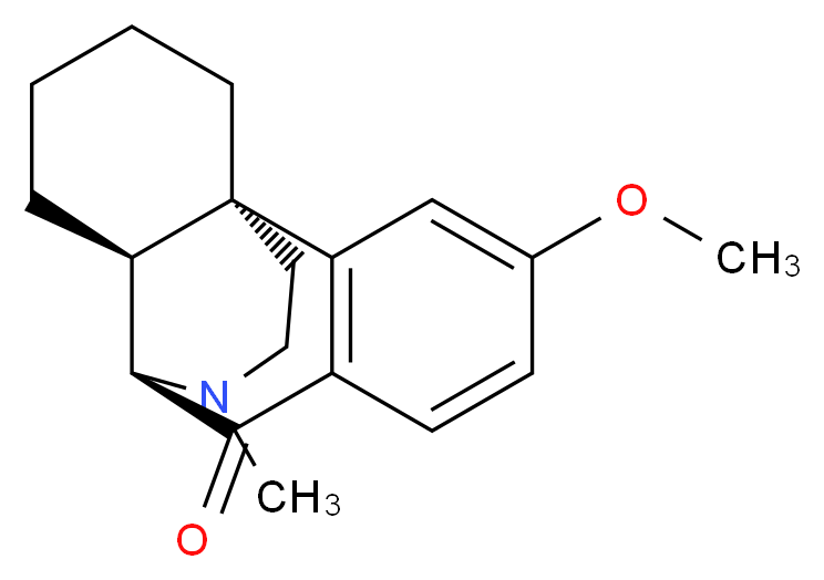 (1S,9R,10S)-4-methoxy-17-methyl-17-azatetracyclo[7.5.3.0<sup>1</sup>,<sup>1</sup><sup>0</sup>.0<sup>2</sup>,<sup>7</sup>]heptadeca-2(7),3,5-trien-8-one_分子结构_CAS_57969-05-8