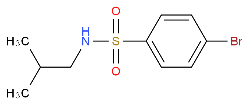 4-bromo-N-(2-methylpropyl)benzene-1-sulfonamide_分子结构_CAS_7510-83-0