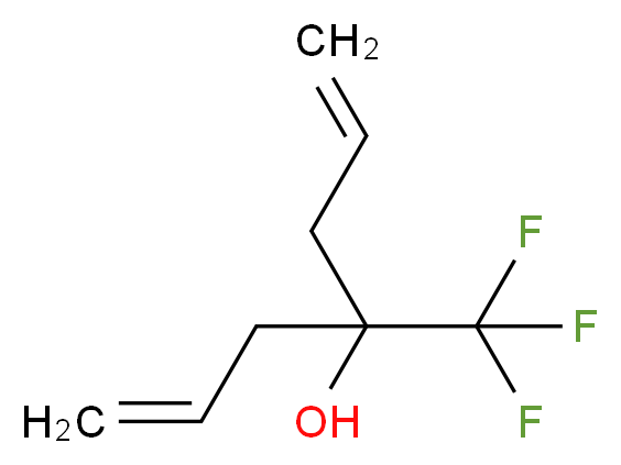 4-(trifluoromethyl)hepta-1,6-dien-4-ol_分子结构_CAS_36610-32-9