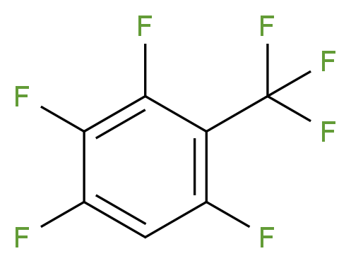 1,2,3,5-tetrafluoro-4-(trifluoromethyl)benzene_分子结构_CAS_5360-82-7