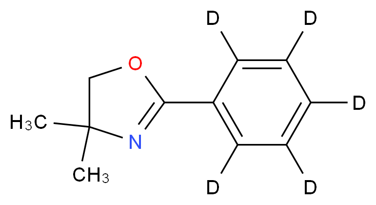 4,4-dimethyl-2-(<sup>2</sup>H<sub>5</sub>)phenyl-4,5-dihydro-1,3-oxazole_分子结构_CAS_639516-58-8