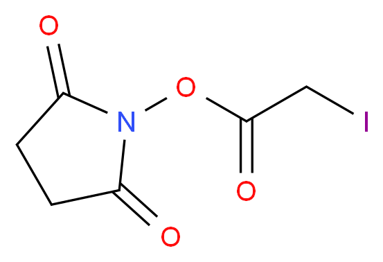 2,5-dioxopyrrolidin-1-yl 2-iodoacetate_分子结构_CAS_39028-27-8