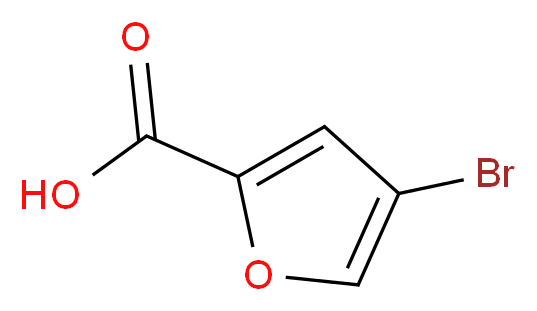 4-bromofuran-2-carboxylic acid_分子结构_CAS_3439/2/9