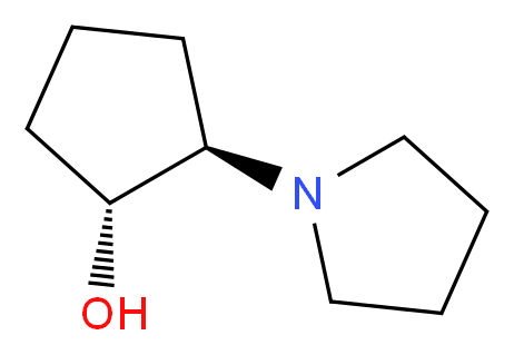 trans-2-Pyrrolidin-1-ylcyclopentanol_分子结构_CAS_32635-39-5)