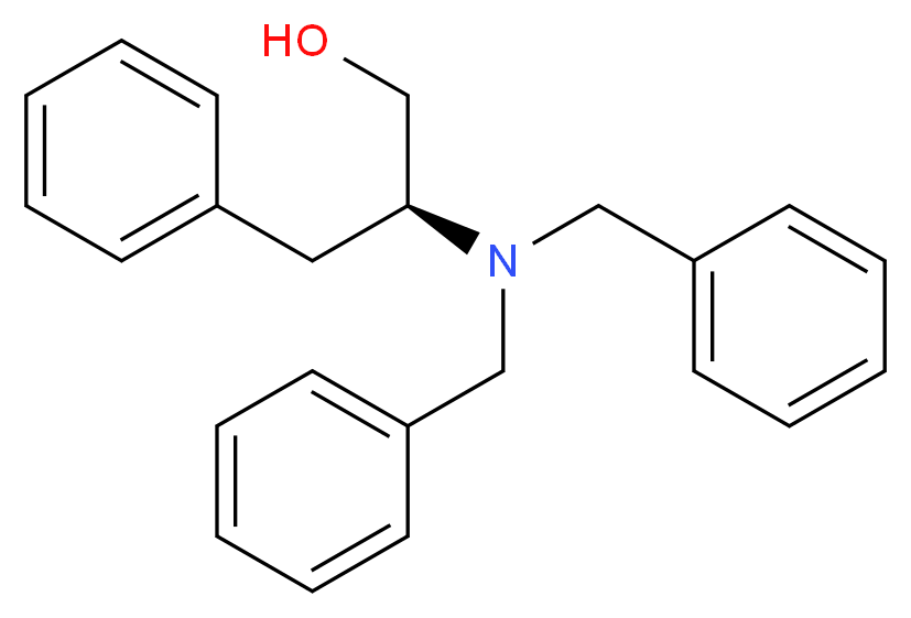 (S)-(+)-2-二苄基氨基-3-苯基-1-丙醇_分子结构_CAS_111060-52-7)