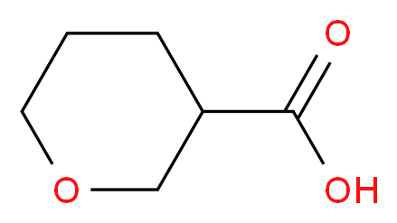 Tetrahydro-2H-pyran-3-carboxylic acid_分子结构_CAS_873397-34-3)