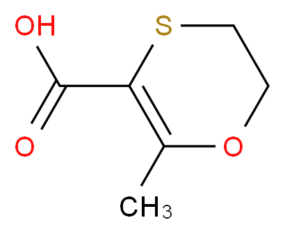 2-methyl-5,6-dihydro-1,4-oxathiine-3-carboxylic acid_分子结构_CAS_6577-69-1)