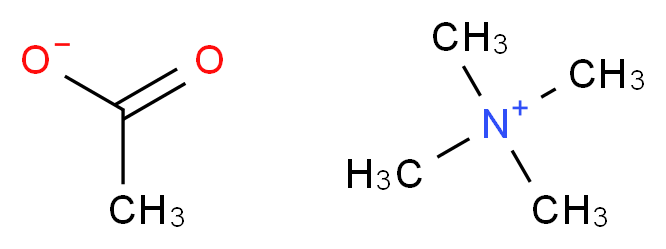 tetramethylazanium acetate_分子结构_CAS_10581-12-1