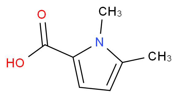 1,5-dimethyl-1H-pyrrole-2-carboxylic acid_分子结构_CAS_73476-30-9