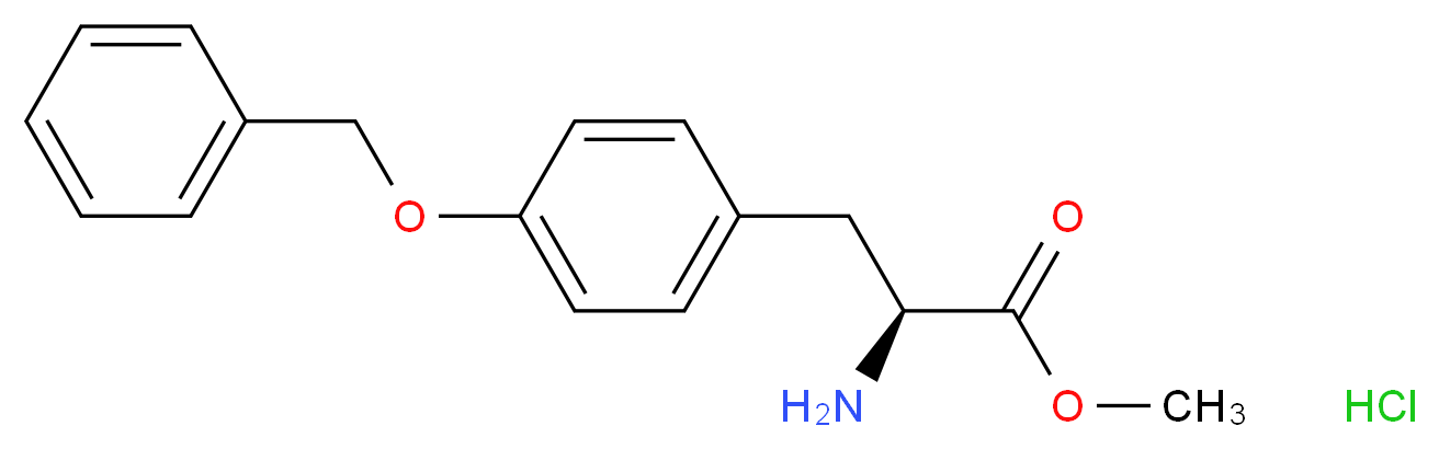 H-Tyr(Bzl)-Ome HCl_分子结构_CAS_34805-17-9)