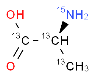 L-Alanine-13C3,15N_分子结构_CAS_312623-85-1)