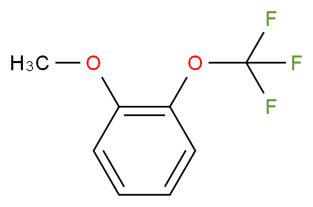 1-methoxy-2-(trifluoromethoxy)benzene_分子结构_CAS_261952-22-1