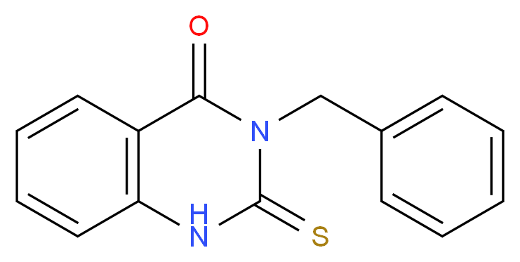 3-Benzyl-2-thioxo-2,3-dihydro-4(1H)-quinazolinone_分子结构_CAS_13906-05-3)