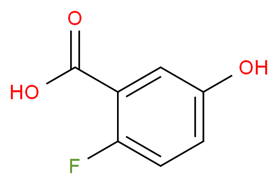 2-Fluoro-5-hydroxybenzoic acid_分子结构_CAS_51446-30-1)