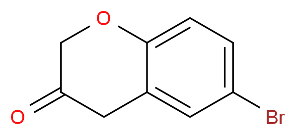 6-bromo-3,4-dihydro-2H-1-benzopyran-3-one_分子结构_CAS_944899-48-3