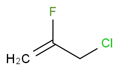 3-chloro-2-fluoroprop-1-ene_分子结构_CAS_6186-91-0